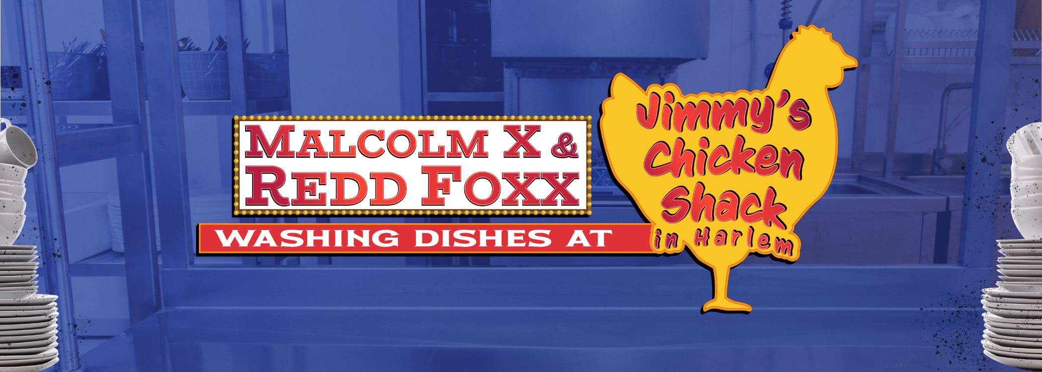 Malcolm X and Redd Foxx Washing Dishes at Jimmy's Chicken Shack in Harlem